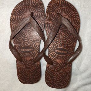 Brown and Bronze Havaianas